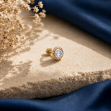 Axis Dot 18KT Gold Diamond Nose Pin