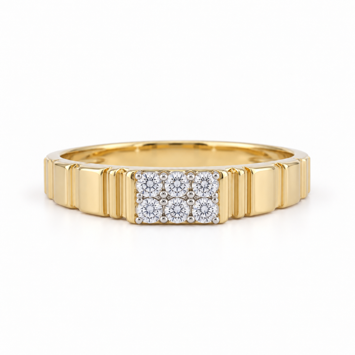 Ayan 14KT Gold Diamond Band Ring