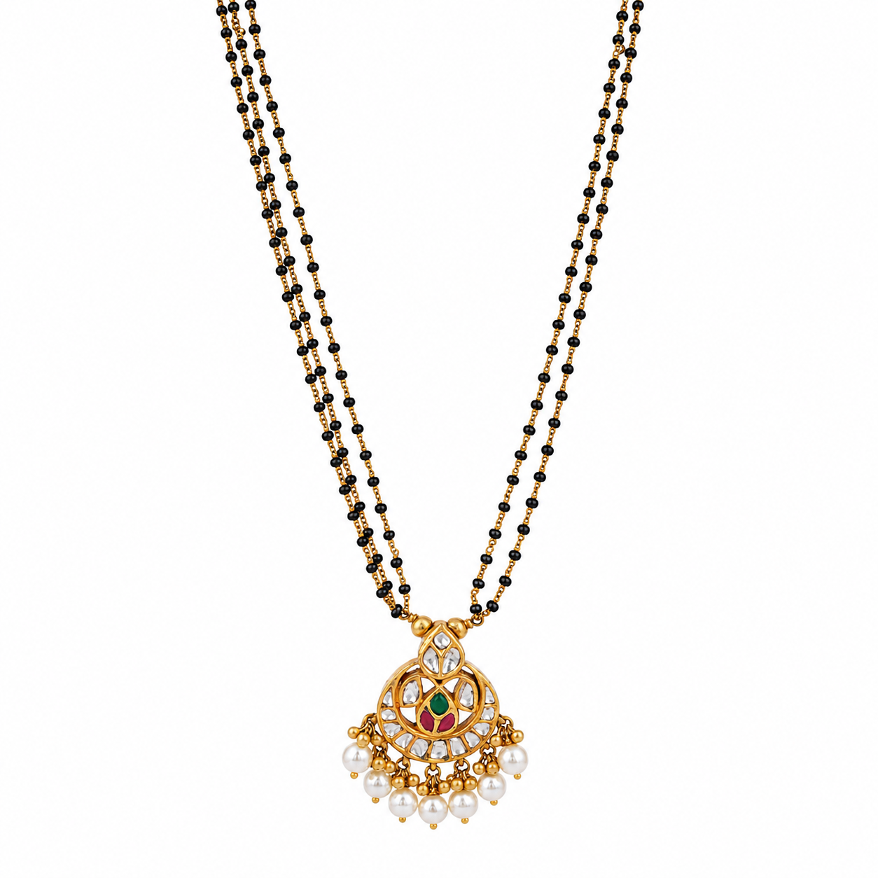 Bandhan 22KT Gold Kundan Mangalsutra