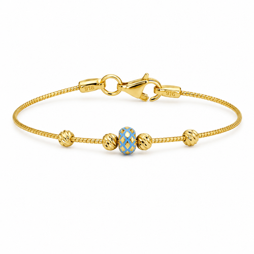Beaded 22KT Gold Kada