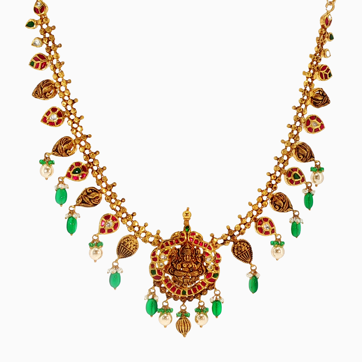 Bhavisha 22KT Gold Kundan Necklace