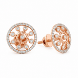 Bright Star 18KT Gold Diamond Stud Earrings