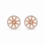 Bright Star 18KT Gold Diamond Stud Earrings