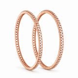 Celeste Twin 18KT Gold Diamond Bangles