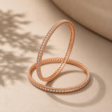 Celeste Twin 18KT Gold Diamond Bangles
