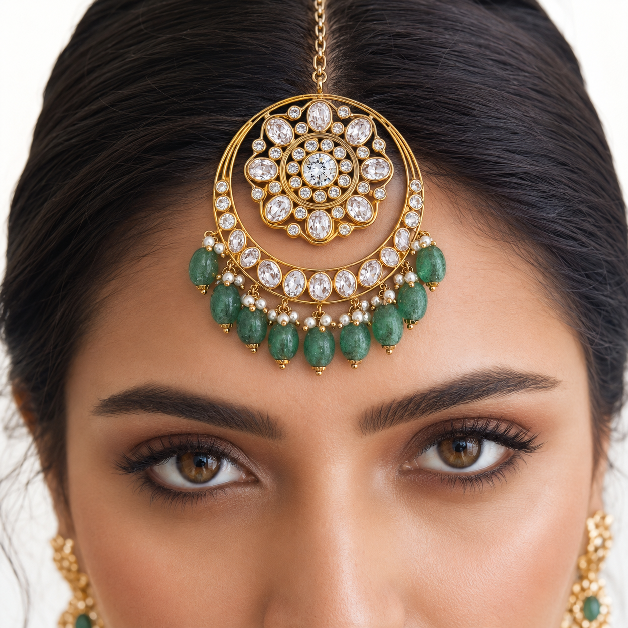 Chandrika 22KT Gold Maang Tikka