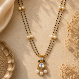 Charumati 22KT Gold Kundan Mangalsutra