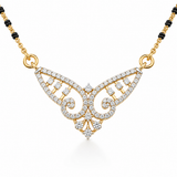 Butterfly 18KT Gold Diamond Mangalsutra