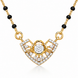 Sunburst 18KT Gold Diamond Mangalsutra