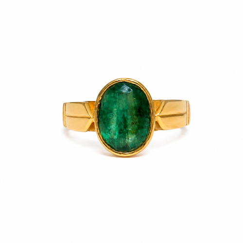 Classic Emerald 22KT Gold Ring