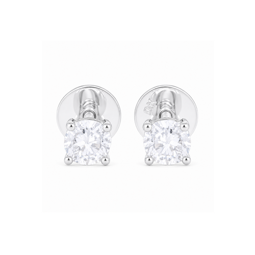 Classic Round Lab Grown Diamond Stud Earrings
