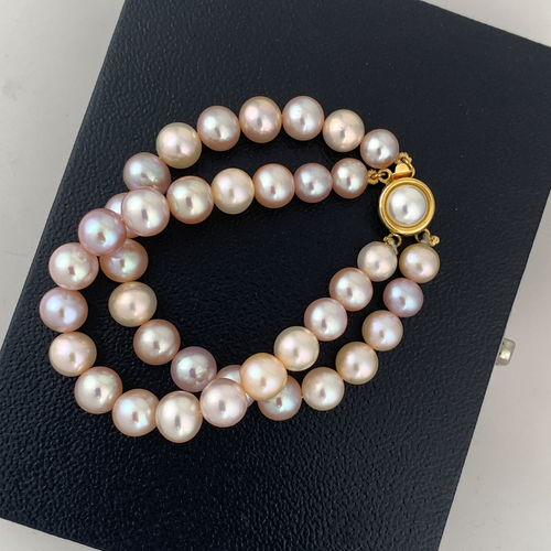 Classy Creamrose Layered Pearl Bracelet