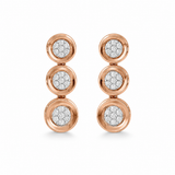 Connection 18KT Gold Diamond Dangle Earrings