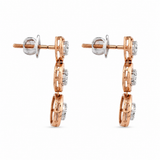 Connection 18KT Gold Diamond Dangle Earrings