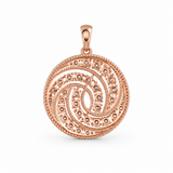 Cosmic Swirl 18KT Gold Diamond Pendant