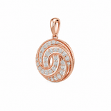 Cosmic Swirl 18KT Gold Diamond Pendant
