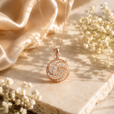 Cosmic Swirl 18KT Gold Diamond Pendant