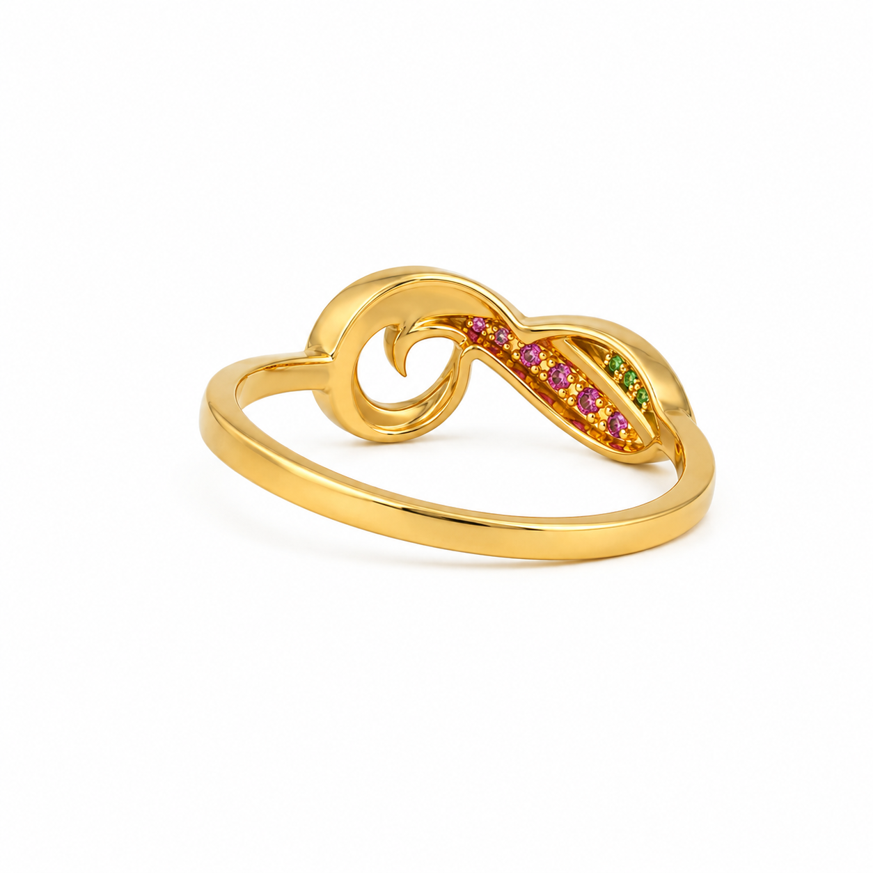 Cresting Swirl 22KT Gold Ring