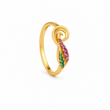 Cresting Swirl 22KT Gold Ring
