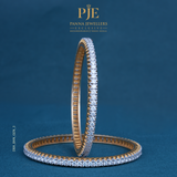 Sparkline 18KT Gold Diamond Bangles