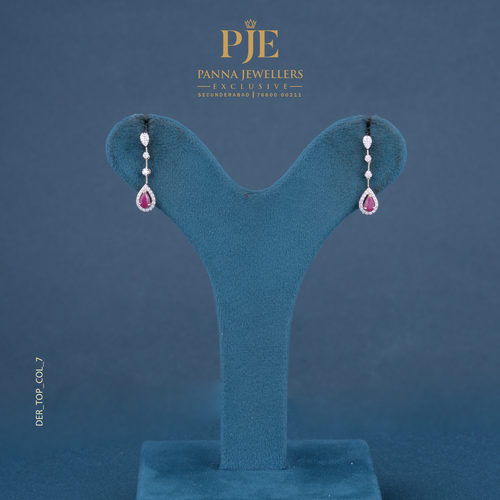 Aabha 14KT Gold Diamond Drop Earrings