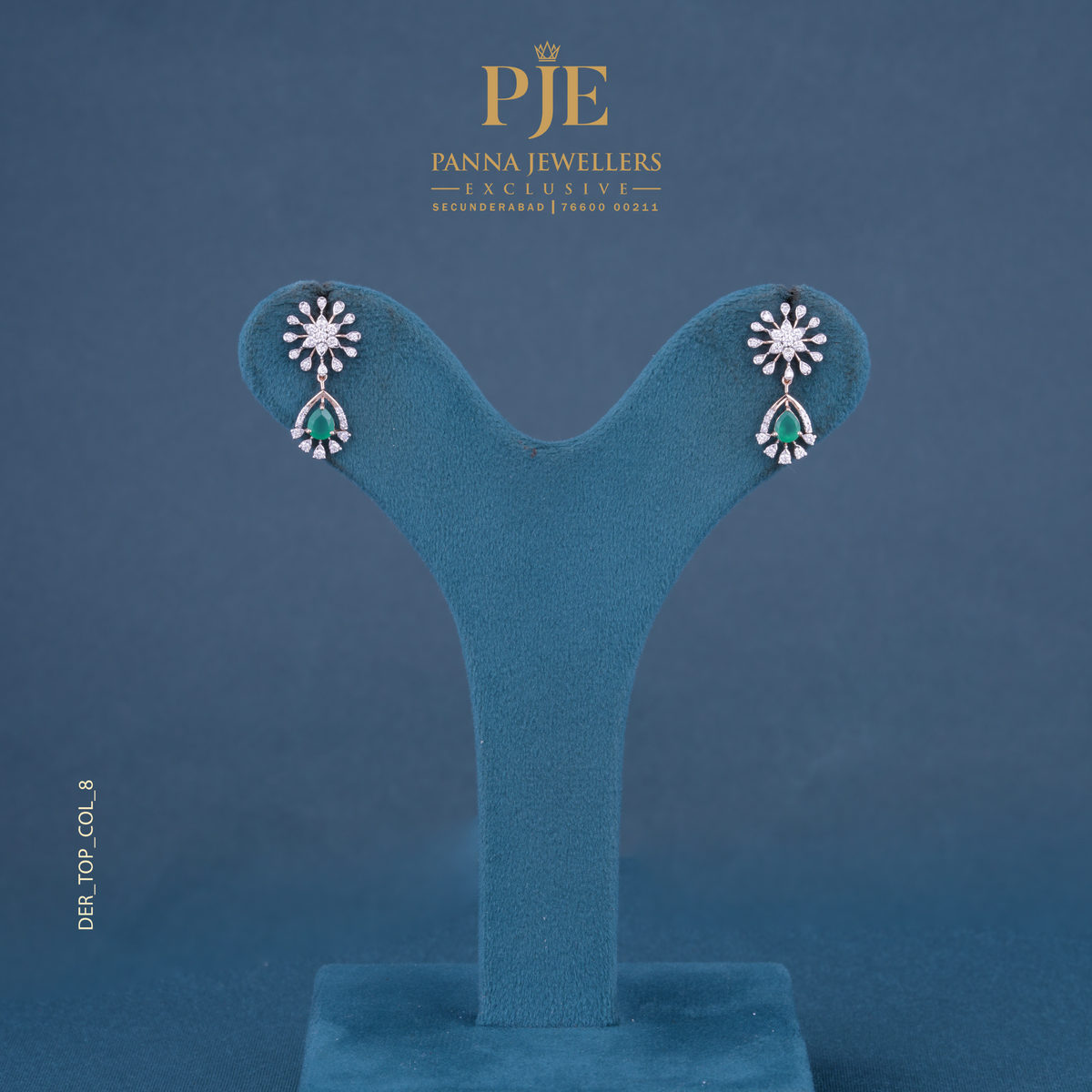 Wildflower 14KT Gold Diamond Drop Earrings