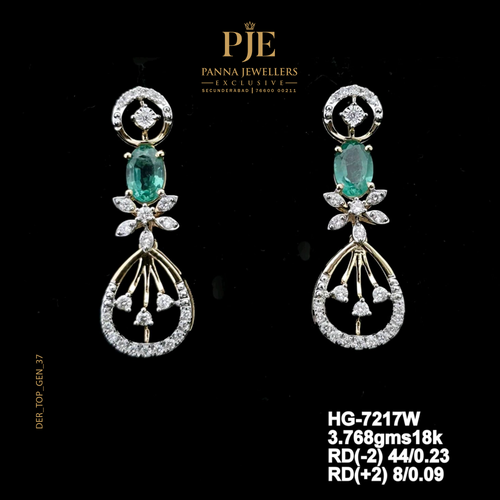 Arnia 18KT Gold Diamond Drop Earrings