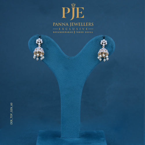 Dazzling 18KT Gold Diamond Drop Earrings