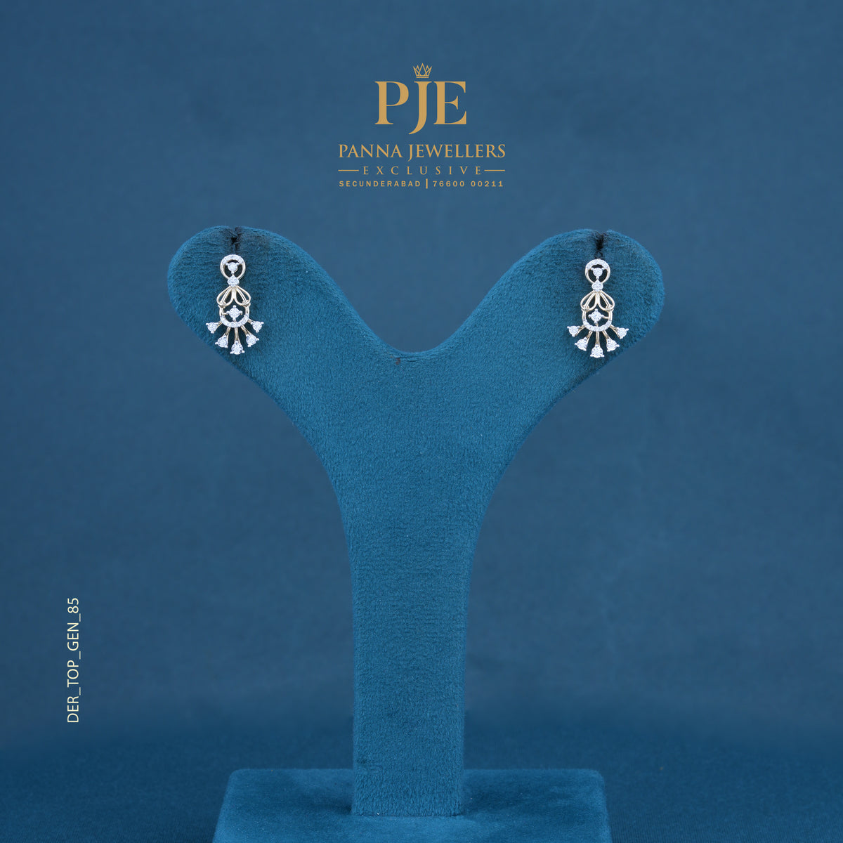 Sunflare 14KT Gold Diamond Drop Earrings