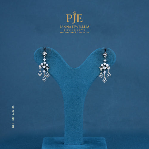 Allure Link 14KT Gold Diamond Drop Earrings