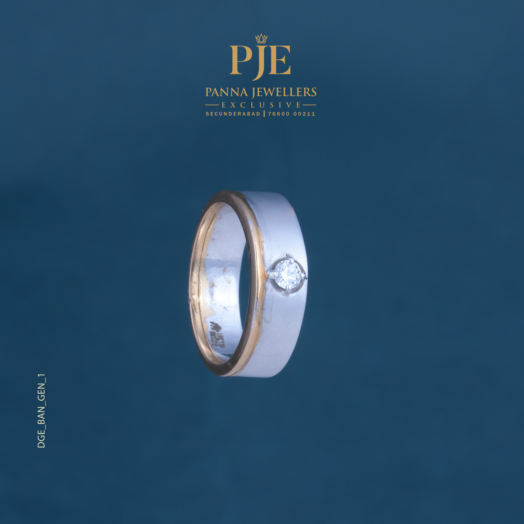 DIA GENTS RING