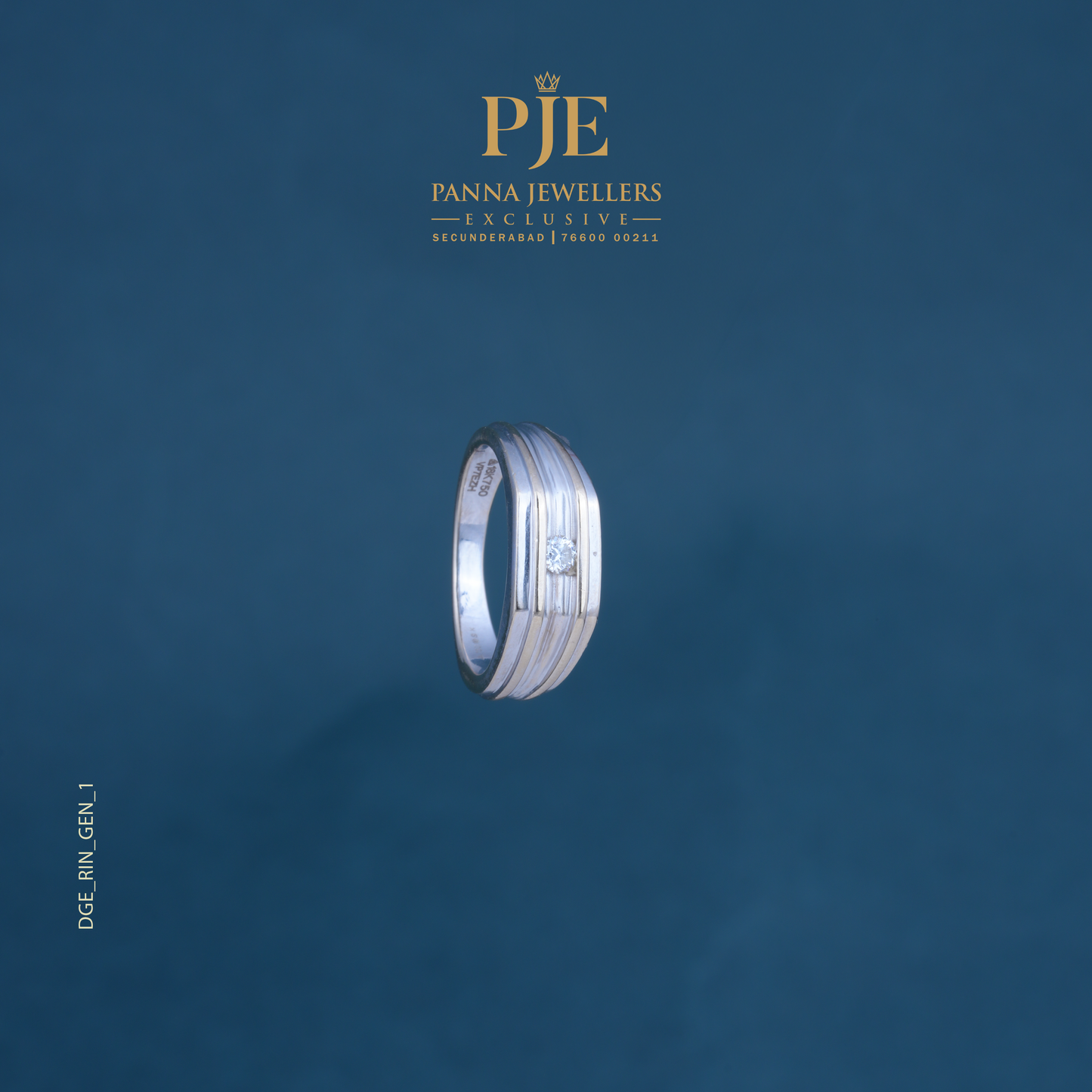 DIA GENTS RING