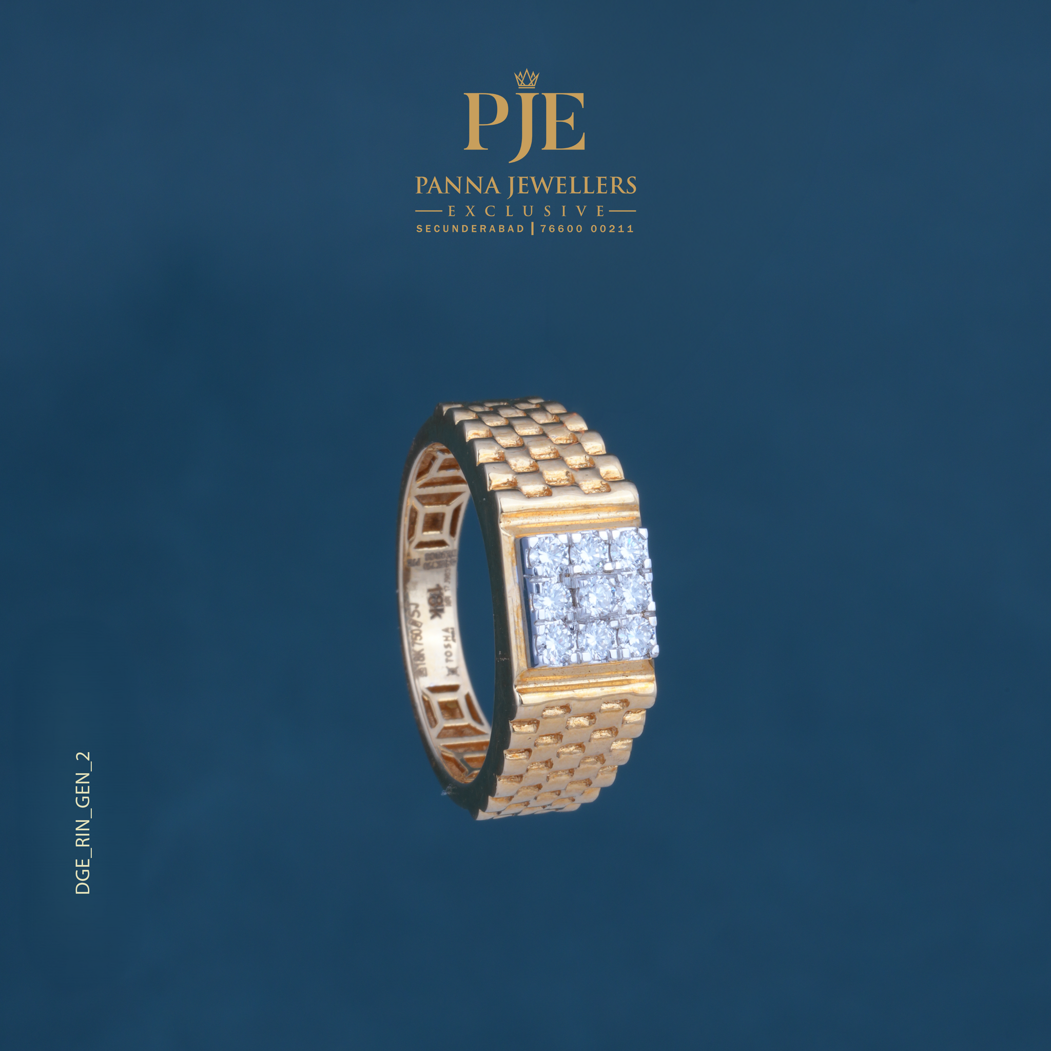DIA GENTS RING