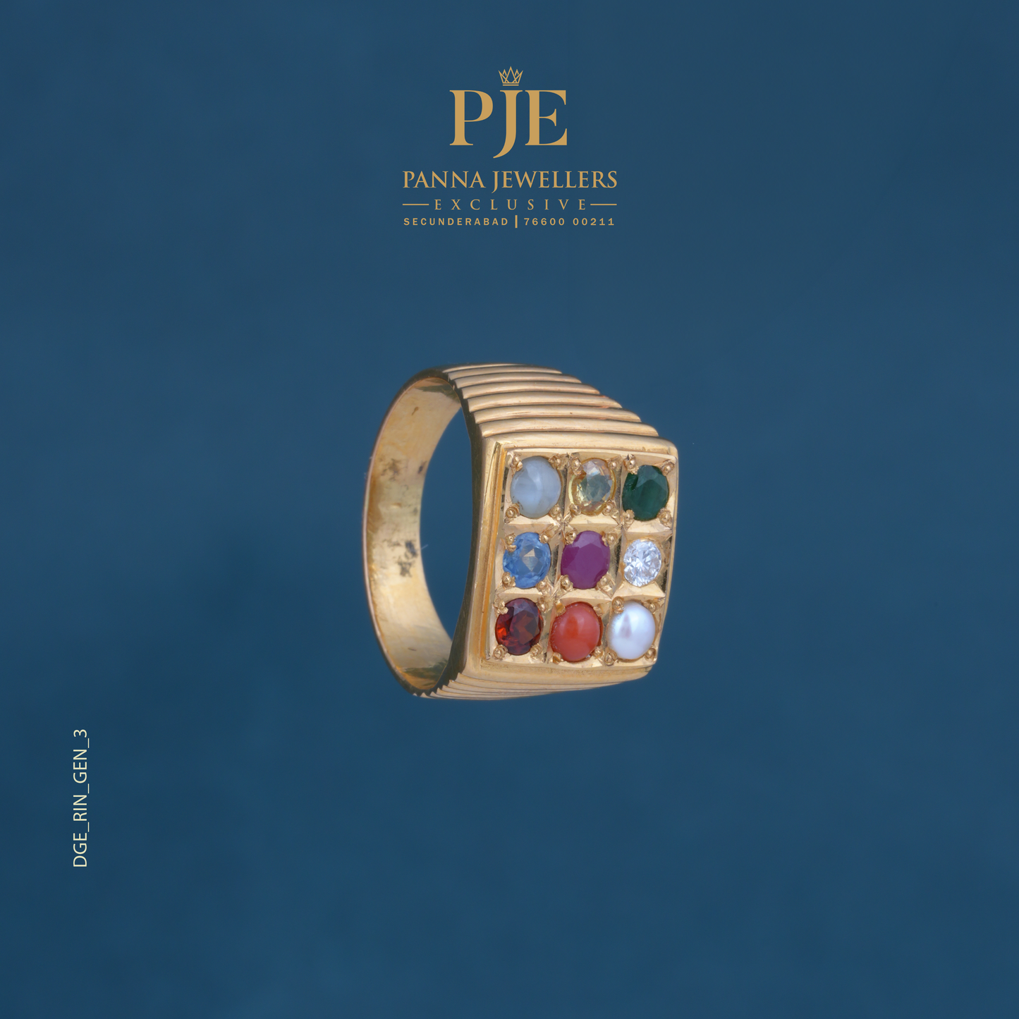 DIA GENTS RING