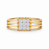 Royal Cluster 18KT Gold Diamond Ring