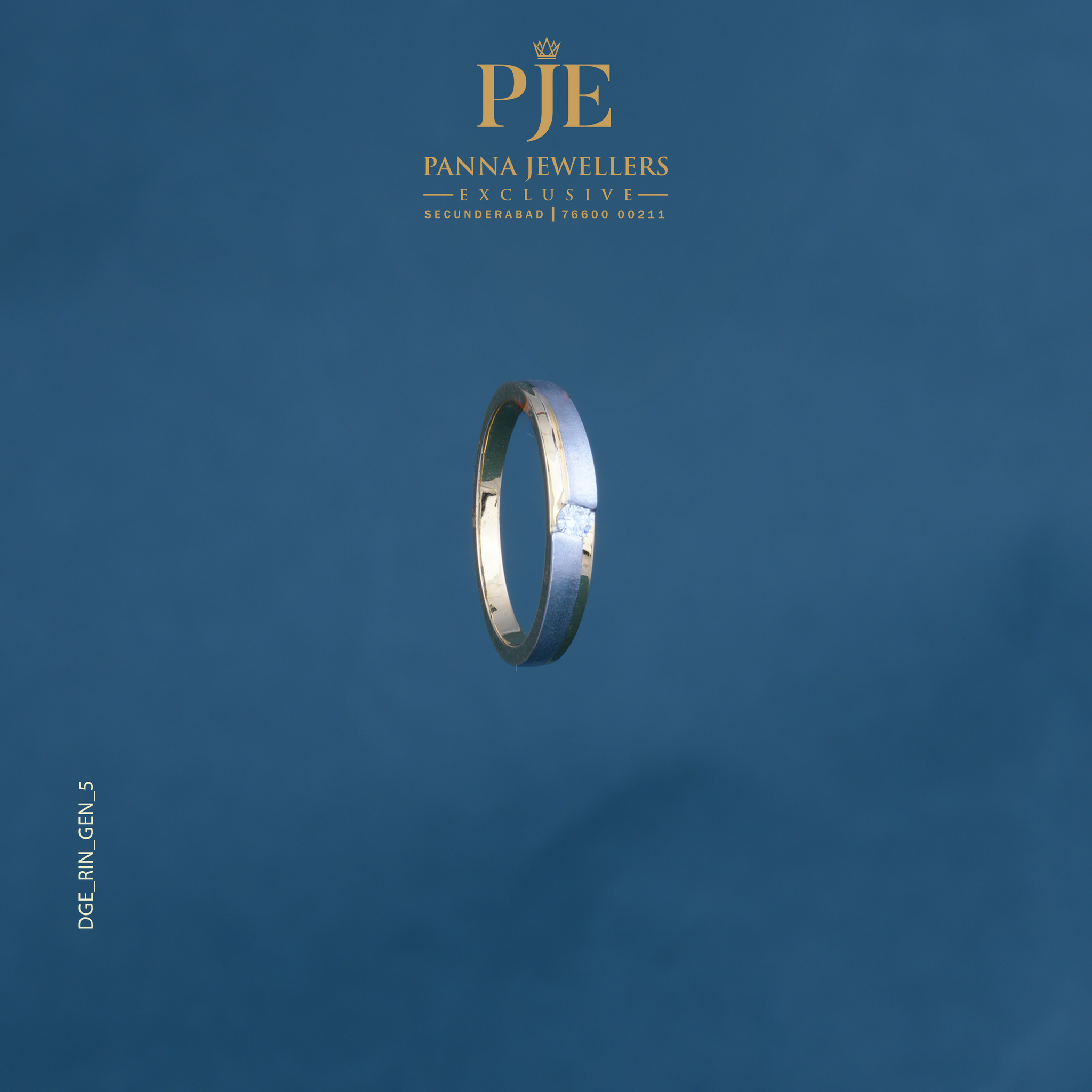 DIA GENTS RING