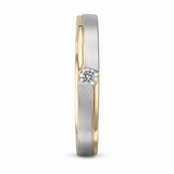 Sleek Solitaire 18KT Gold Diamond Band Ring