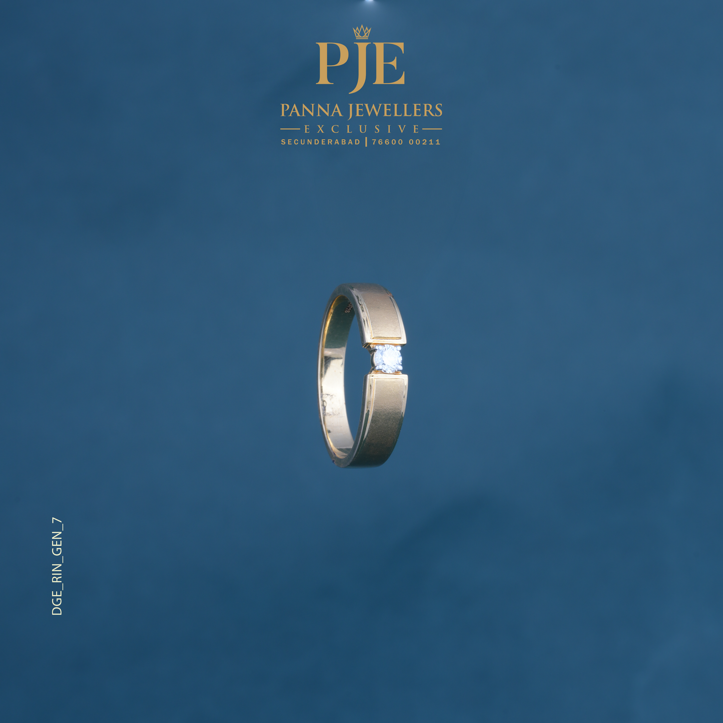 DIA GENTS RING