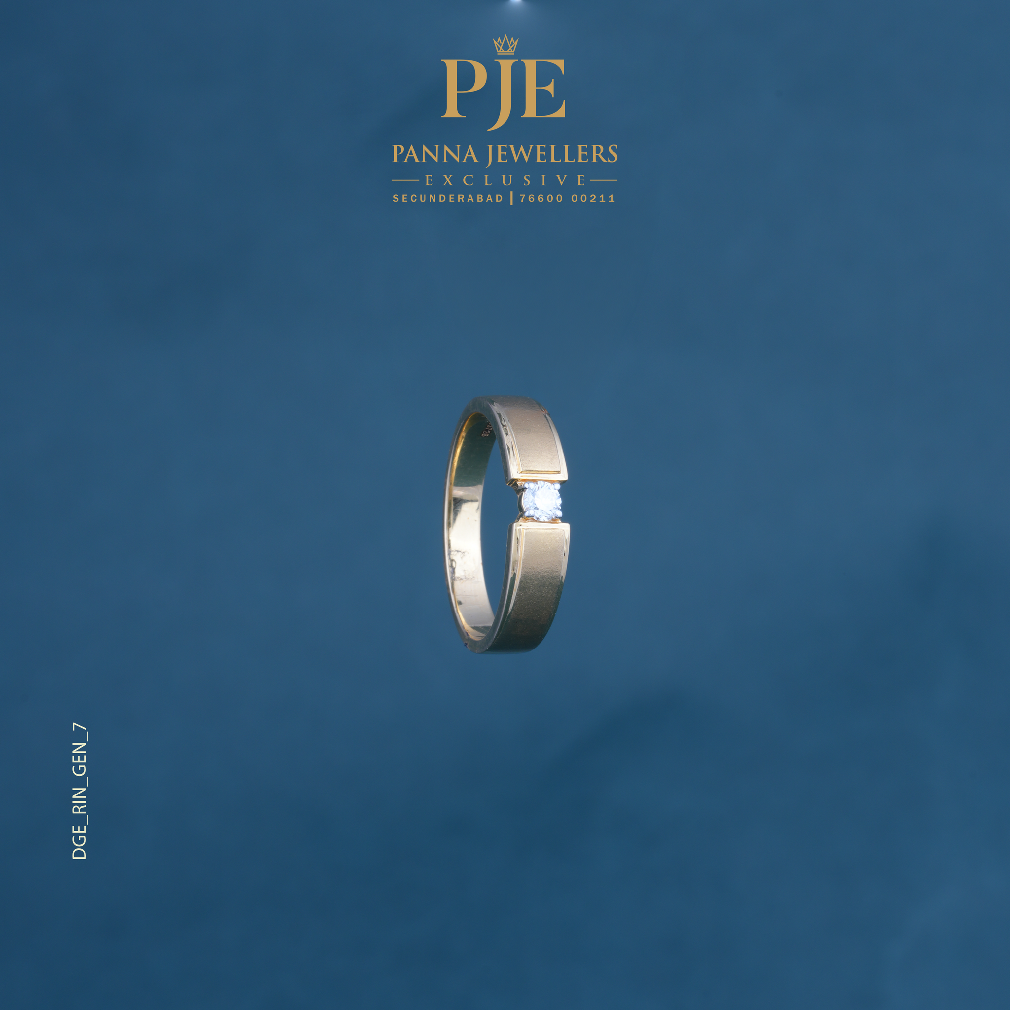 DIA GENTS RING