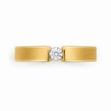 Modern Bold 18KT Gold Diamond Band Ring
