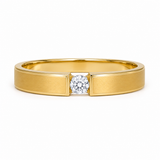Modern Bold 18KT Gold Diamond Band Ring