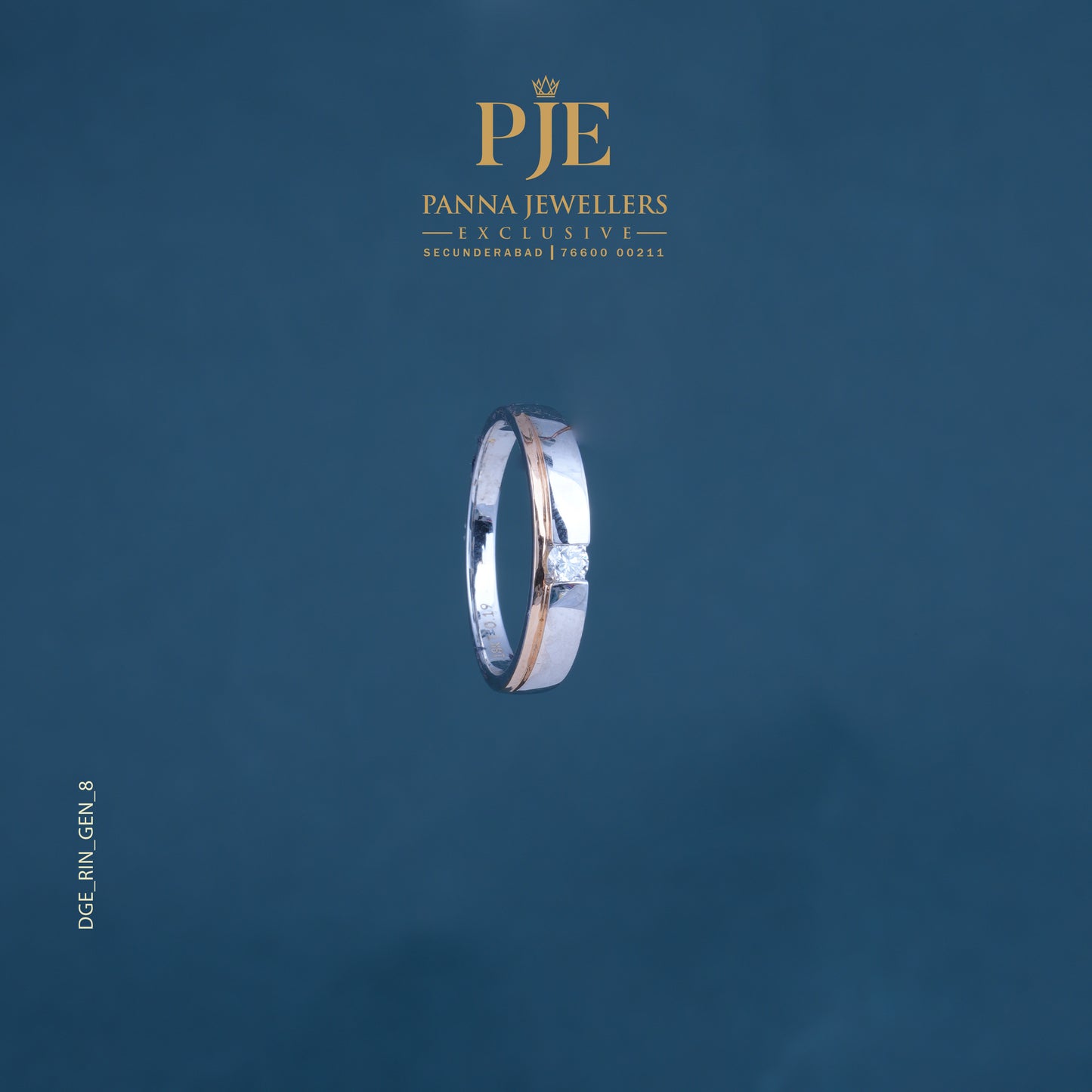 DIA GENTS RING