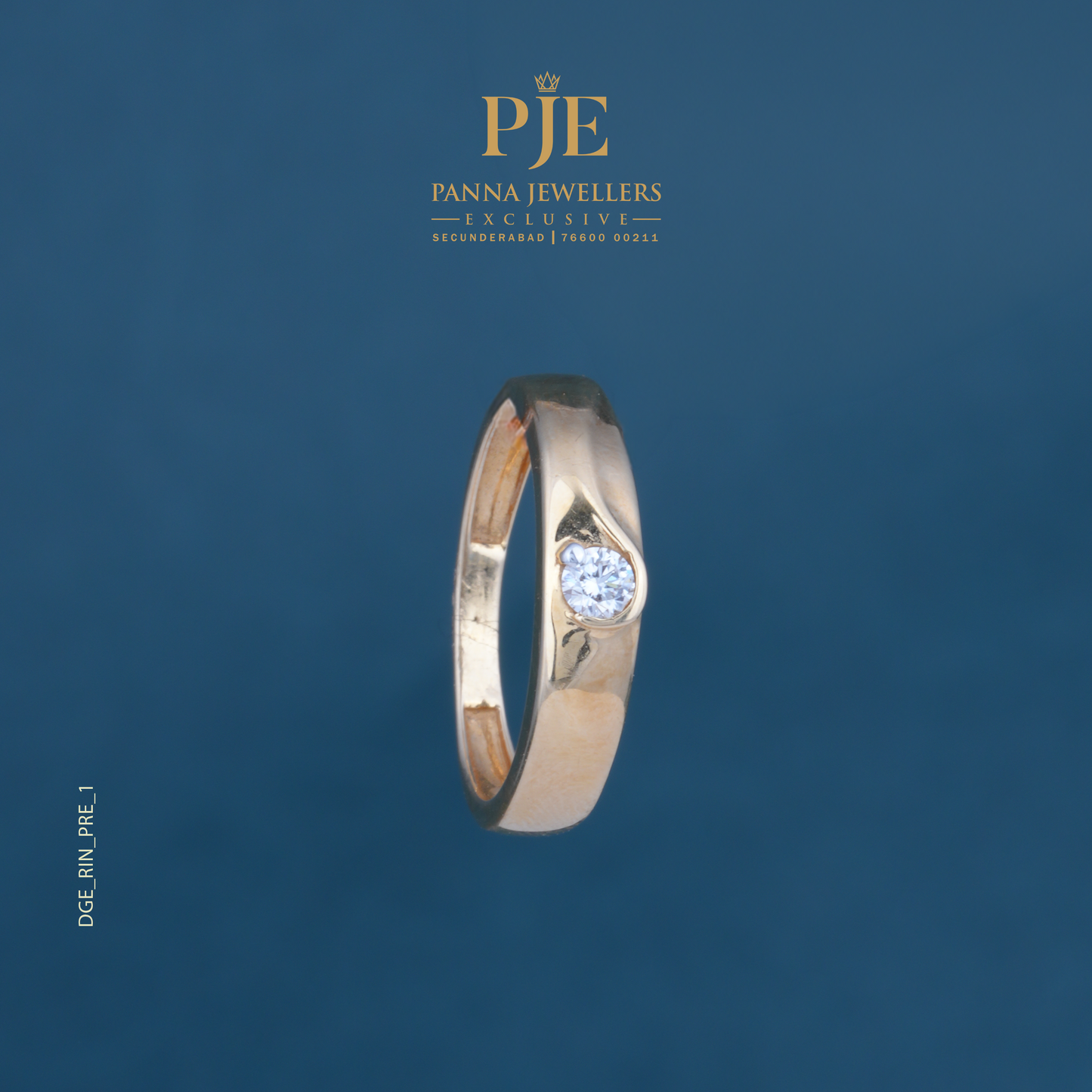 DIA GENTS RING