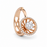 Gleaming Circle 18KT Gold Diamond Ring