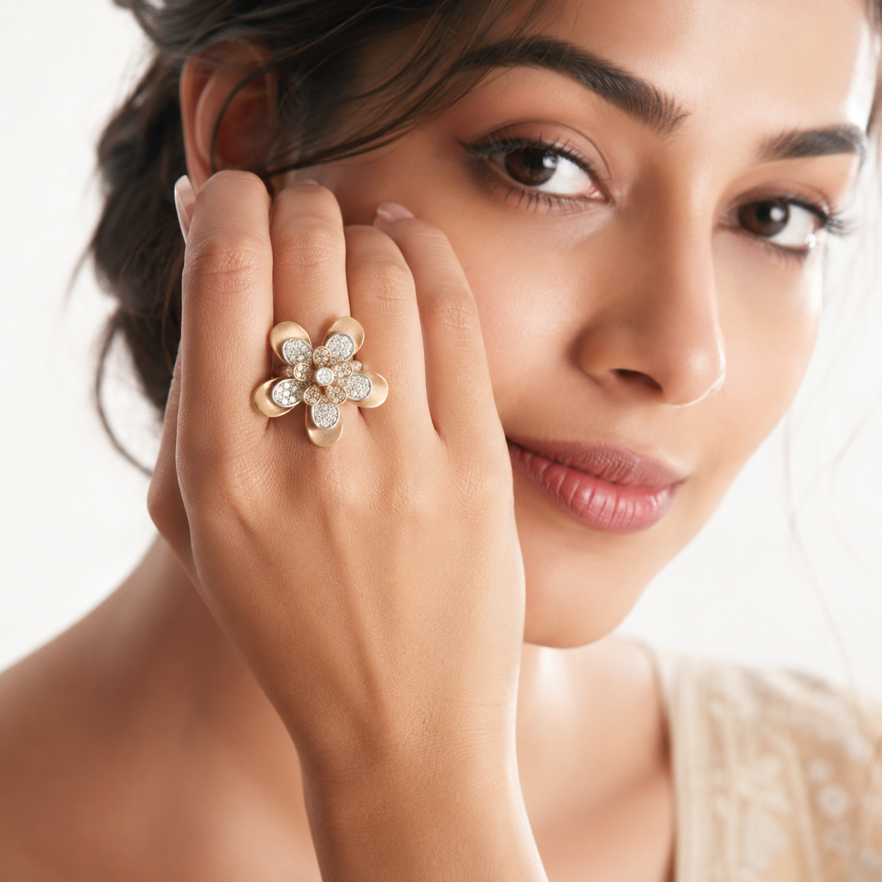 Nature's Bloom 18KT Gold Diamond Ring