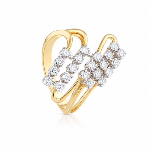 Sparkling Ray 18KT Gold Diamond Ring