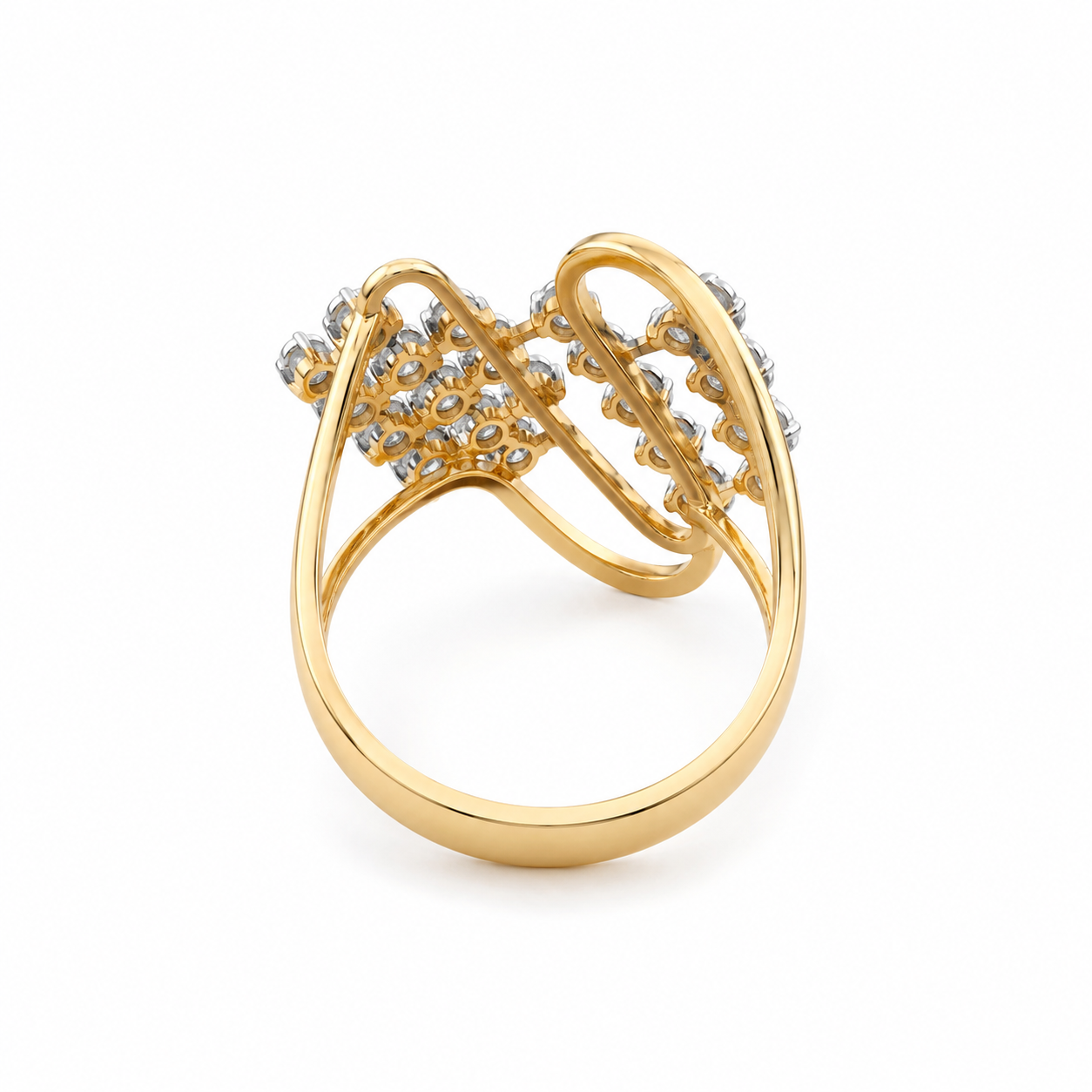 Sparkling Ray 18KT Gold Diamond Ring