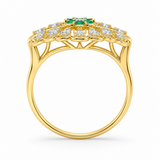 Scarlet Elegance 14KT Gold Diamond Ring