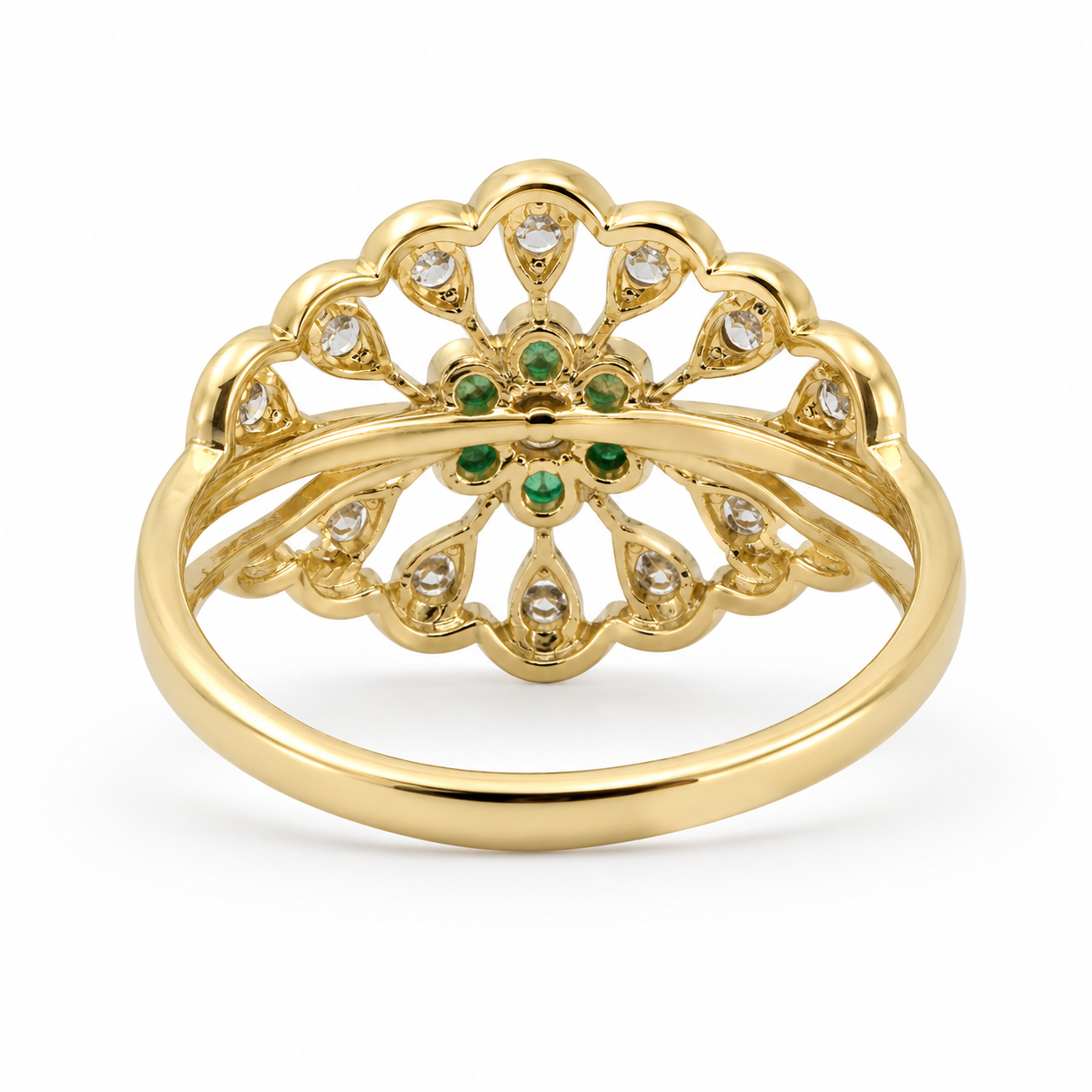 Scarlet Elegance 14KT Gold Diamond Ring