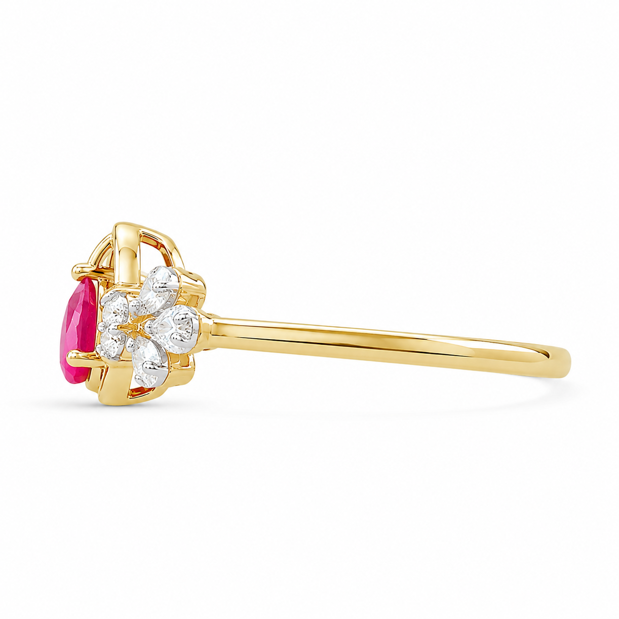Pear Radiance 14KT Gold Diamond Ring